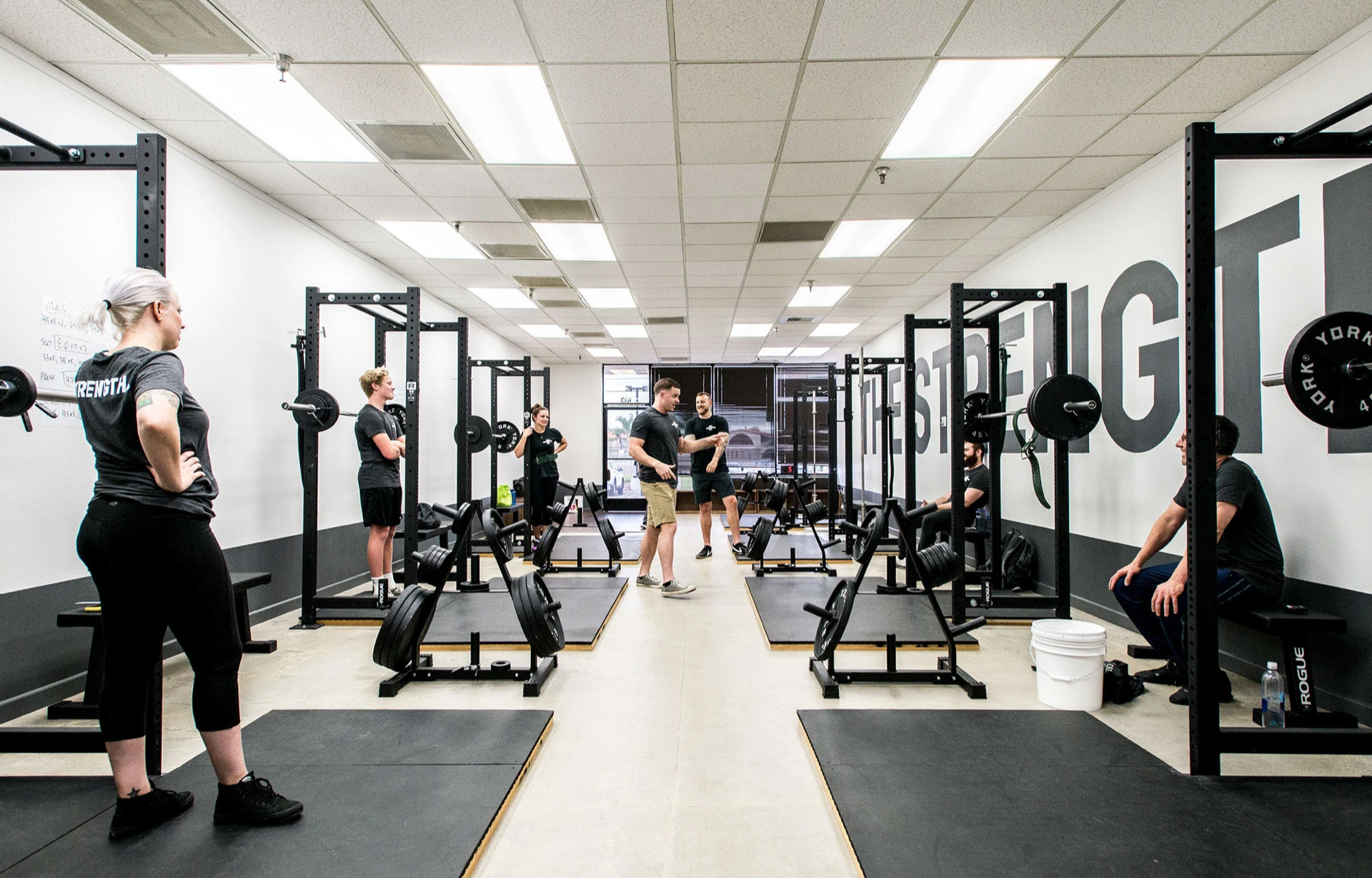 Group training session at The Strength Co. gym