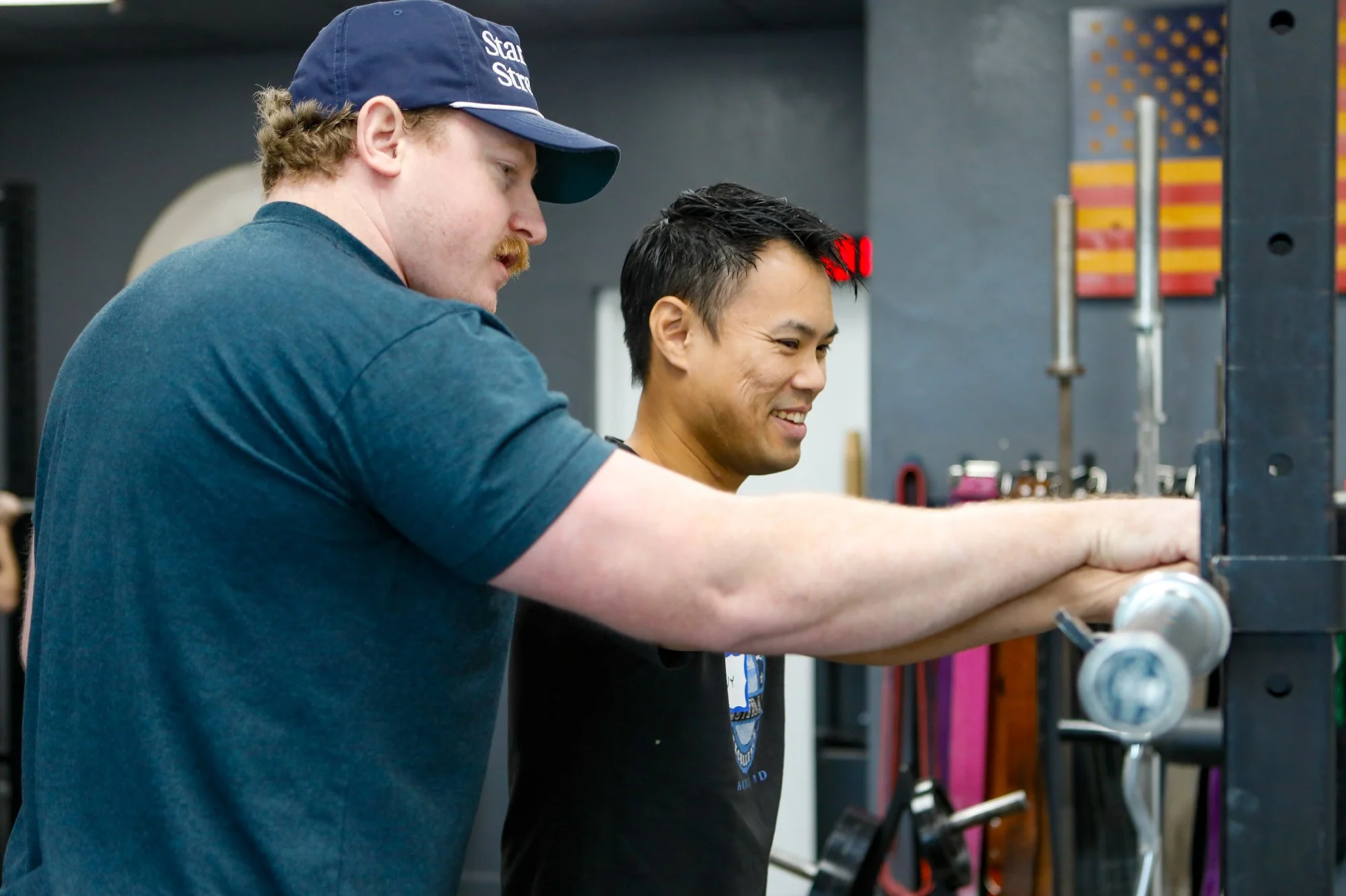 Starting Strength squat coaching at The Strength Co.